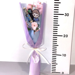 桜 ソープフラワー 花束 笑顔になれるユニークポチ袋  GIFTFORYOU  卒業 入学 お祝い ご祝儀袋 お小遣い 2枚目の画像