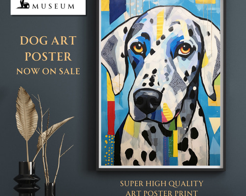 Wanbism (ワンビズム) - ダルメシアン犬 No.1】アートポスター 犬の絵