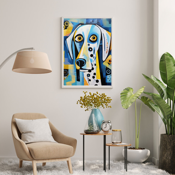 【Wanbism (ワンビズム) - ダルメシアン犬 No.2】アートポスター 犬の絵 犬の絵画 犬のイラスト 7枚目の画像