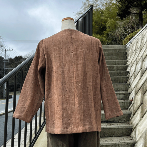 播州織柿渋染めジャケット24007 ジャケット 布一途 通販 17228830