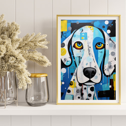 【Wanbism (ワンビズム) - ダルメシアン犬 No.3】アートポスター 犬の絵 犬の絵画 犬のイラスト 8枚目の画像