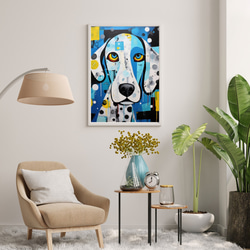 【Wanbism (ワンビズム) - ダルメシアン犬 No.3】アートポスター 犬の絵 犬の絵画 犬のイラスト 7枚目の画像