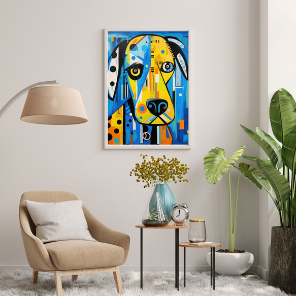 【Wanbism (ワンビズム) - ダルメシアン犬 No.5】アートポスター 犬の絵 犬の絵画 犬のイラスト 7枚目の画像