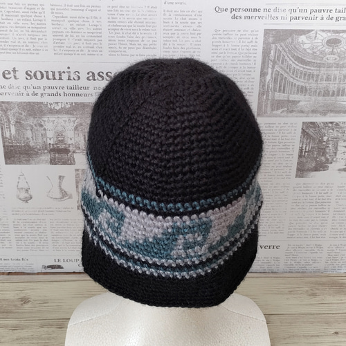 クロシェハット バケットハット ニット帽 ビーニー クラッシャー