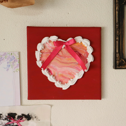 ハート キャンバスアート 絵画 五月 通販 17228863｜Creema(クリーマ