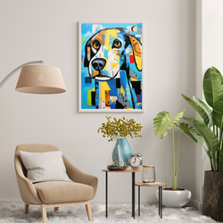 【Wanbism (ワンビズム) - ゴールデンレトリバー犬 No.3】アートポスター 犬の絵 犬の絵画 犬のイラスト 7枚目の画像