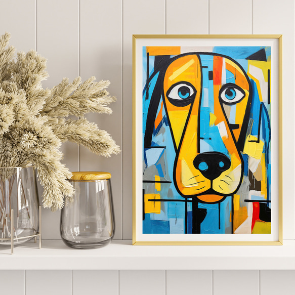 【Wanbism (ワンビズム) - ゴールデンレトリバー犬 No.4】アートポスター 犬の絵 犬の絵画 犬のイラスト 人気・おすすめ｜使いやすい・旅行におすすめ セール中 全国発送 国内発送・品質保証付き商品