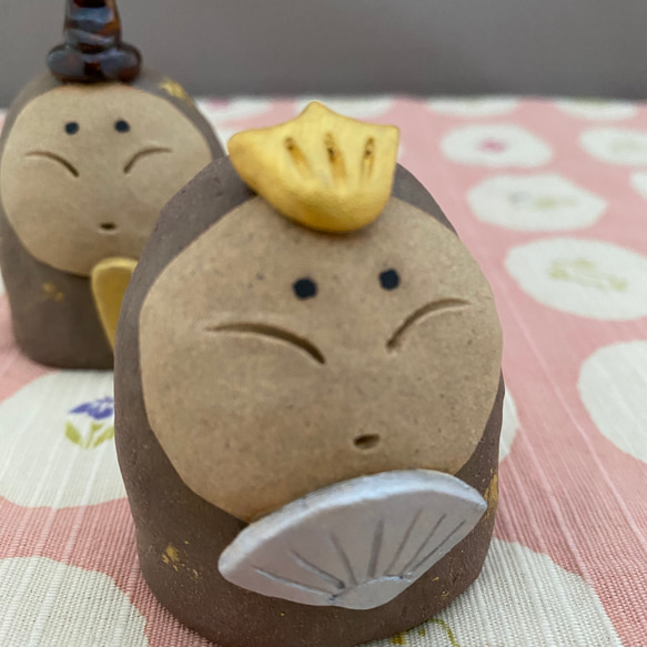 ひな人形セット(小)A  お雛様　ひな祭り　桃の節句　初節句　陶器製　可愛い　小さい 7枚目の画像