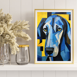 【Wanbism (ワンビズム) - グレートデン犬 No.1】アートポスター 犬の絵 犬の絵画 犬のイラスト 8枚目の画像