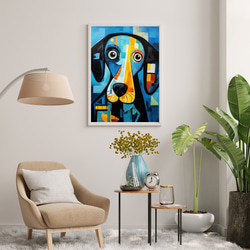 【Wanbism (ワンビズム) - ラブラドールレトリバー犬 No.3】アートポスター 犬の絵 犬の絵画 犬のイラスト 7枚目の画像