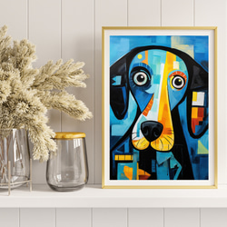 【Wanbism (ワンビズム) - ラブラドールレトリバー犬 No.3】アートポスター 犬の絵 犬の絵画 犬のイラスト 8枚目の画像