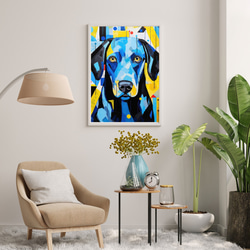【Wanbism (ワンビズム) - ラブラドールレトリバー犬 No.4】アートポスター 犬の絵 犬の絵画 犬のイラスト 7枚目の画像