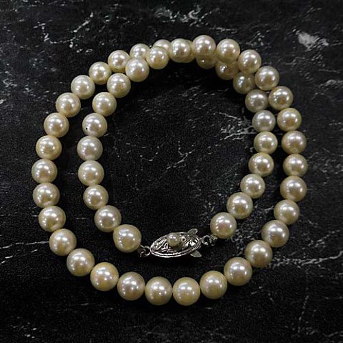 あこや真珠ネックレス6.4mm〜6.8mm