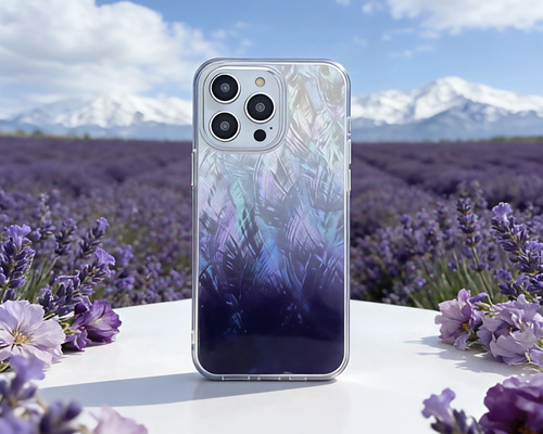 iPhone 17 16 15 14 ケース 螺鈿風 天然貝シェル 夢の夏 全機種対応