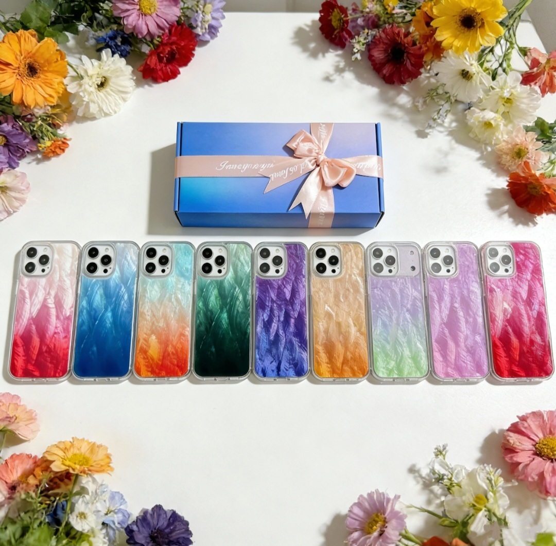 iPhone 17 16 15 14  ケース 螺鈿風 天然貝シェル 夢の夏 全機種対応 ソフト 耐衝撃カバー ケース