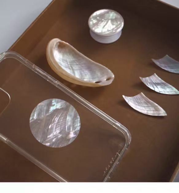 iPhone 17 16 15 14  ケース 螺鈿風 天然貝シェル 夢の夏 全機種対応 ソフト 耐衝撃カバー ケース