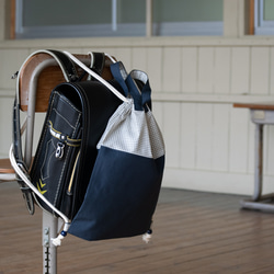 ナップサック型：TATE-YOKOシリーズの体操着袋(着替え袋)　｜サイズ変更対応 1枚目の画像