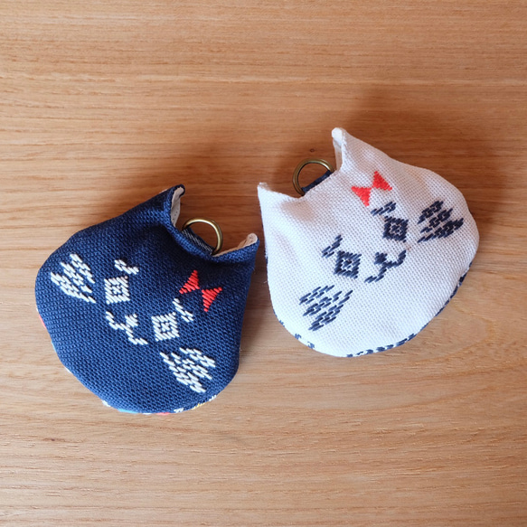 Kogin 刺繡貓袋☺︎白貓【刺繡☺︎刺子】Kogin Cats☺︎貓日2024☺︎貓⌘定做⌘ 第14張的照片