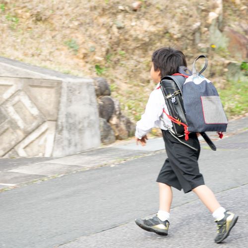 ナップサック型：理系男子のデニム×ストライプ 体操着袋(着替え袋