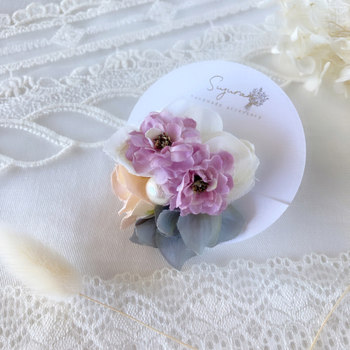 800円 本物花 髪飾り 普段使いにも オシャレさん 卒業 入学