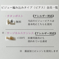 緑の宝石箱❤︎グリーン ビジュー ピアス イヤリング  【揺れない 金属アレルギー スター　パール 】 9枚目の画像