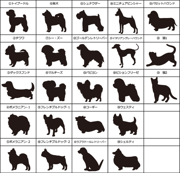 【ラッピング無料　名入れ・文字入れ】犬種が選べるコルクコースター4枚セット 3枚目の画像