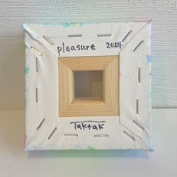 原画「pleasure」10cm角の小さな立体キャンバス 4枚目の画像