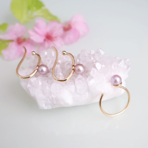 [精選] 六月誕生石，櫻花粉，單顆淡水珍珠項鍊，14kgf，防過敏，禮物 第12張的照片