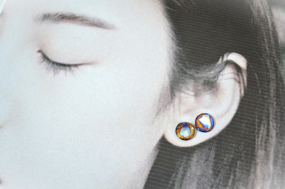 Titanium　pierced earrings・16G・チタンピアス・YEN・B 1枚目の画像