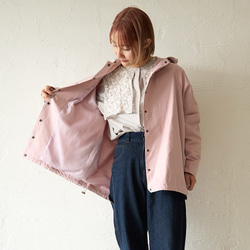 ﾓﾘﾉｶﾞｯｺｳ 撥水加工 マウンテンパーカー (ダスティピンク)  羽織り 軽羽織｜mg-po02-pk 6枚目の画像