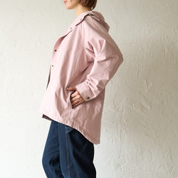 ﾓﾘﾉｶﾞｯｺｳ 撥水加工 マウンテンパーカー (ダスティピンク)  羽織り 軽羽織｜mg-po02-pk 15枚目の画像