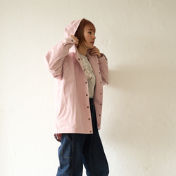 ﾓﾘﾉｶﾞｯｺｳ 撥水加工 マウンテンパーカー (ダスティピンク)  羽織り 軽羽織｜mg-po02-pk 14枚目の画像