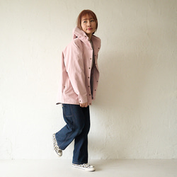 ﾓﾘﾉｶﾞｯｺｳ 撥水加工 マウンテンパーカー (ダスティピンク)  羽織り 軽羽織｜mg-po02-pk 8枚目の画像