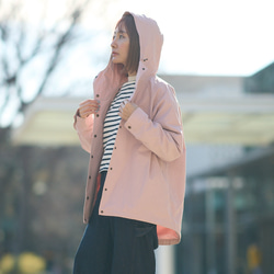 ﾓﾘﾉｶﾞｯｺｳ 撥水加工 マウンテンパーカー (ダスティピンク)  羽織り 軽羽織｜mg-po02-pk 2枚目の画像