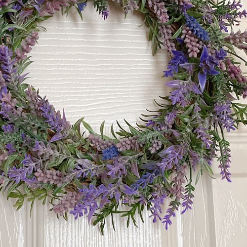 しめ縄風リース ラベンダー しめ縄風リース ラベンダー