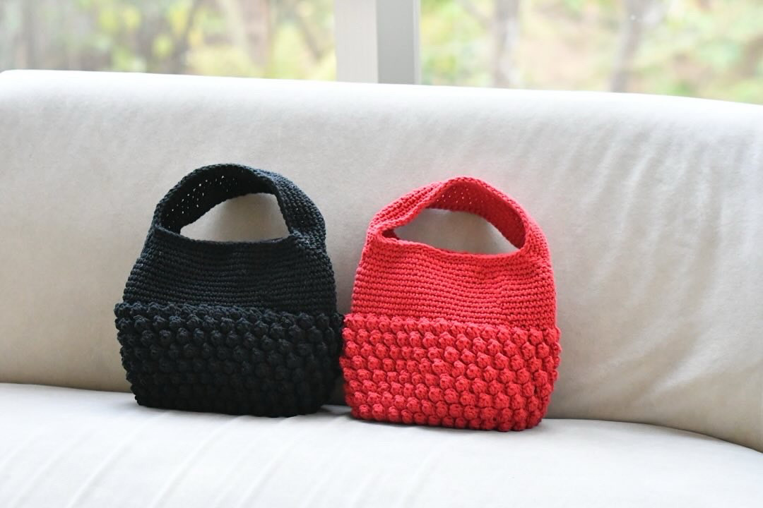 pokopokoバッグ（RED or BLACK）内布付き！