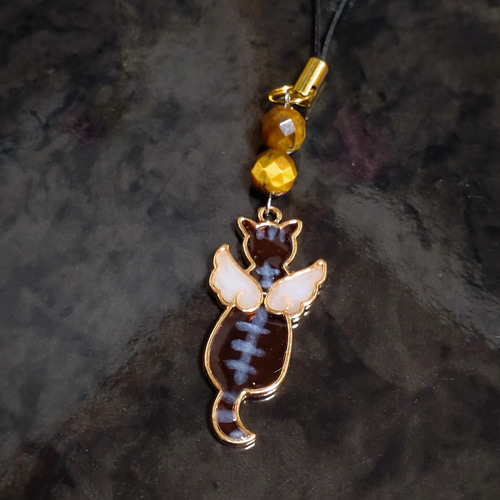 大人かわいい天然石♡小悪魔風チャーム