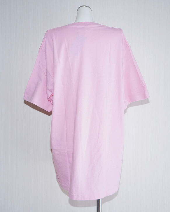 Basic T-shirts&Glitter Flower Mini Skirt 2P SETpink&beige韓国風 7枚目の画像