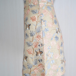 Basic T-shirts&Glitter Flower Mini Skirt 2P SETpink&beige韓国風 12枚目の画像