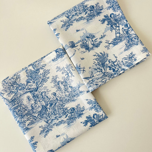 2枚セット ランチョンマット トワルドジュイ 田園 （オフ