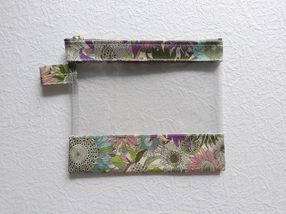 S 16.5×14 小蘇珊娜透明袋自由層壓化妝袋♡各種尺寸的向日葵 第2張的照片