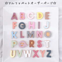 ゲスト様　専用　いいね100‼︎アルファベット♡ローマ字♡名入れアイシングクッキー 風　トッパー　ケーキ飾り付け 1枚目の画像