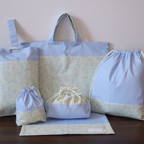 入園入学グッズ 名前刺繍 オーダー うさぎ 5点セット レッスン 入園入学グッズ 名前刺繍 オーダー うさぎ 5点セット レッスン
