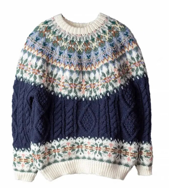 春秋冬 手編みセーター ウール100％ 春秋冬 ウール100％ C1611715398(12285円)