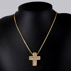 【Creema限定】クロスネックレス　十字架　ジルコニア　 5枚目の画像
