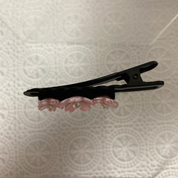 桜のピン留め　さくら　ハンドメイド　パール　挟むタイプのピン留め　ヘヤピン 6枚目の画像