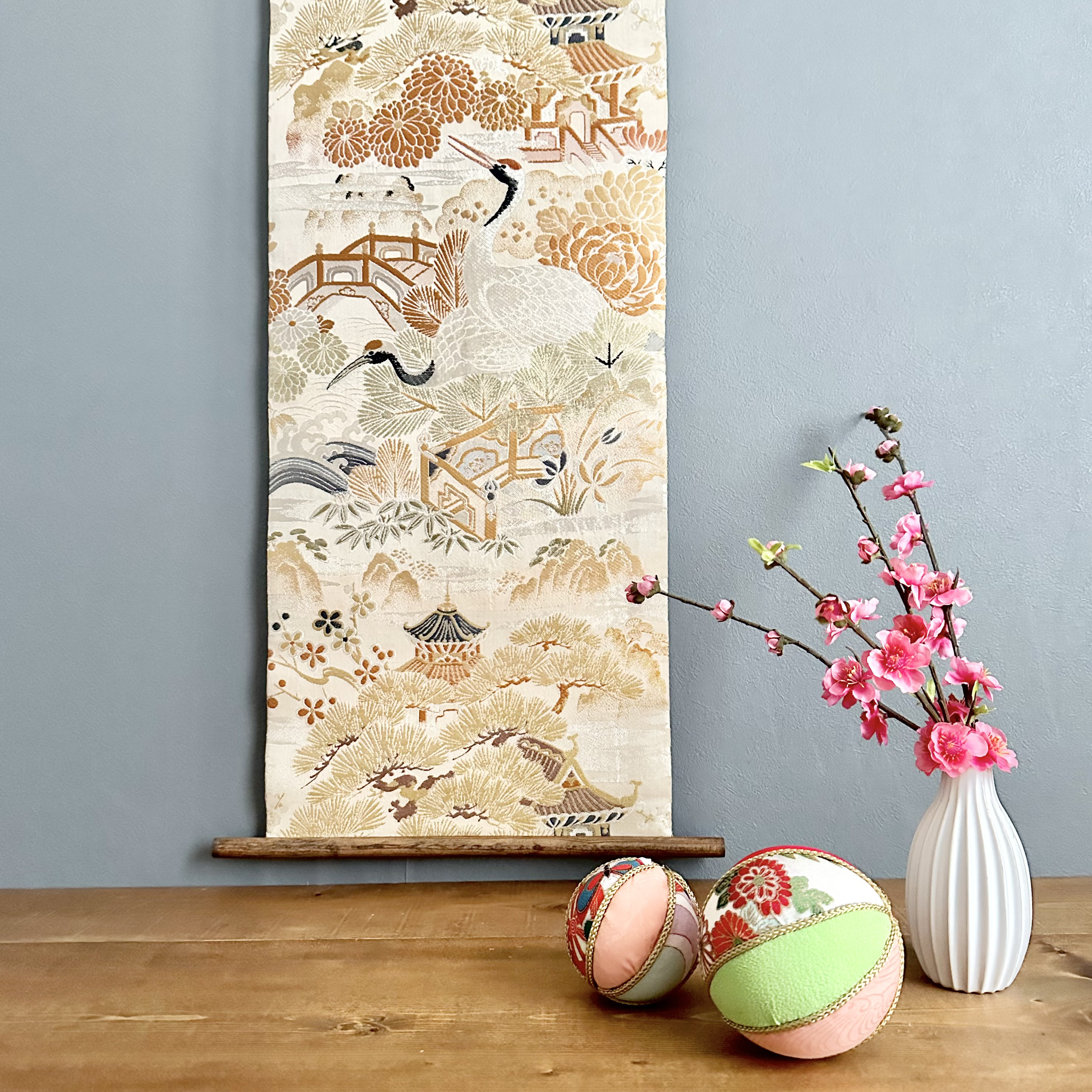 タペストリー 古布 着物 リメイク 壁掛け Old KIMONO - 絵画公式