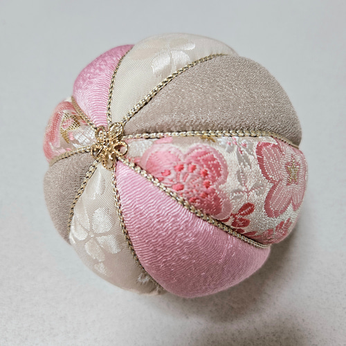 ショーン⭐︎木目込み　手鞠 木目込み人形の鞠ができあがりました。 | 岡崎市｜味岡人形｜雛人形