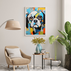 【Wanbism (ワンビズム) - ペキニーズ犬 No.2】アートポスター 犬の絵 犬の絵画 犬のイラスト 7枚目の画像
