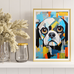 【Wanbism (ワンビズム) - ペキニーズ犬 No.2】アートポスター 犬の絵 犬の絵画 犬のイラスト 8枚目の画像